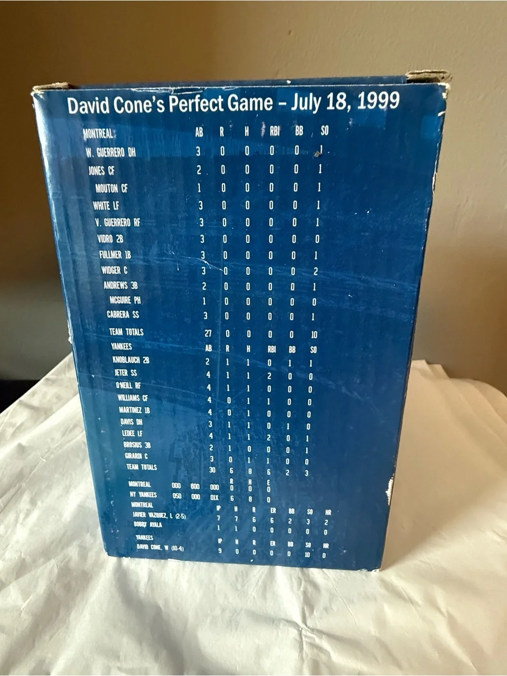 David Cone Yankees Bobblehead Collectible